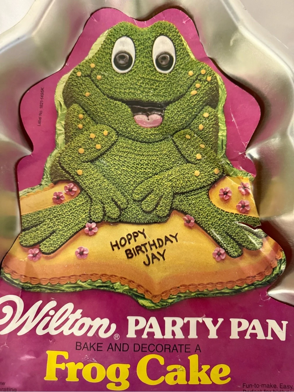 Wilton Frog Cake Pan - Green and Yellow Frog Party Pan